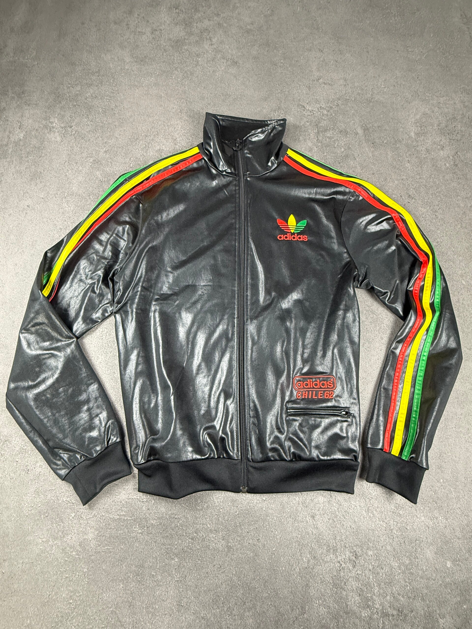 Adidas Originals Chile 62 Track Top – Black / Rasta – Größe S