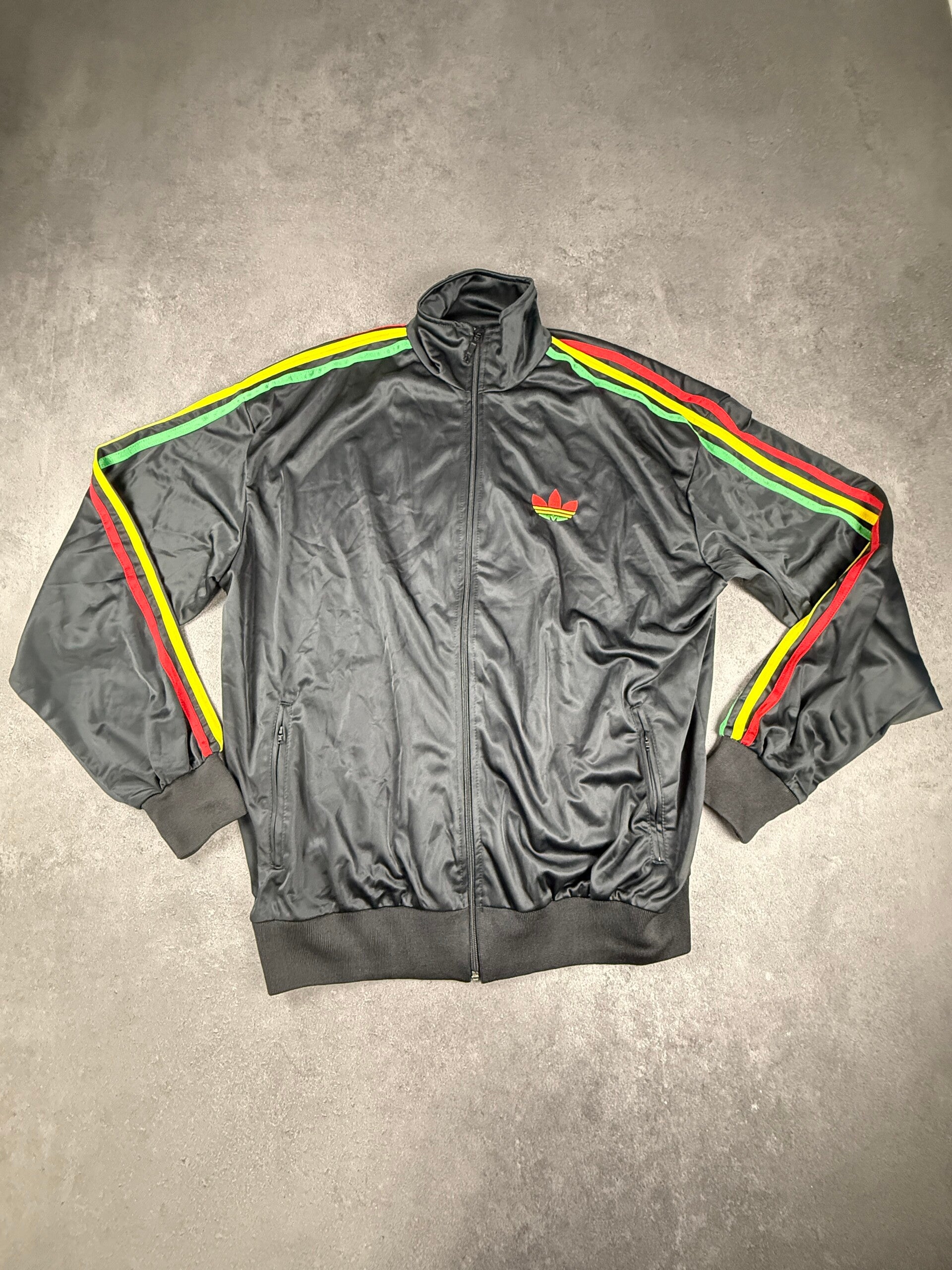 Adidas Originals Rasta Track Jacket – Schwarz / Rot / Gelb / Grün – XL – 2008