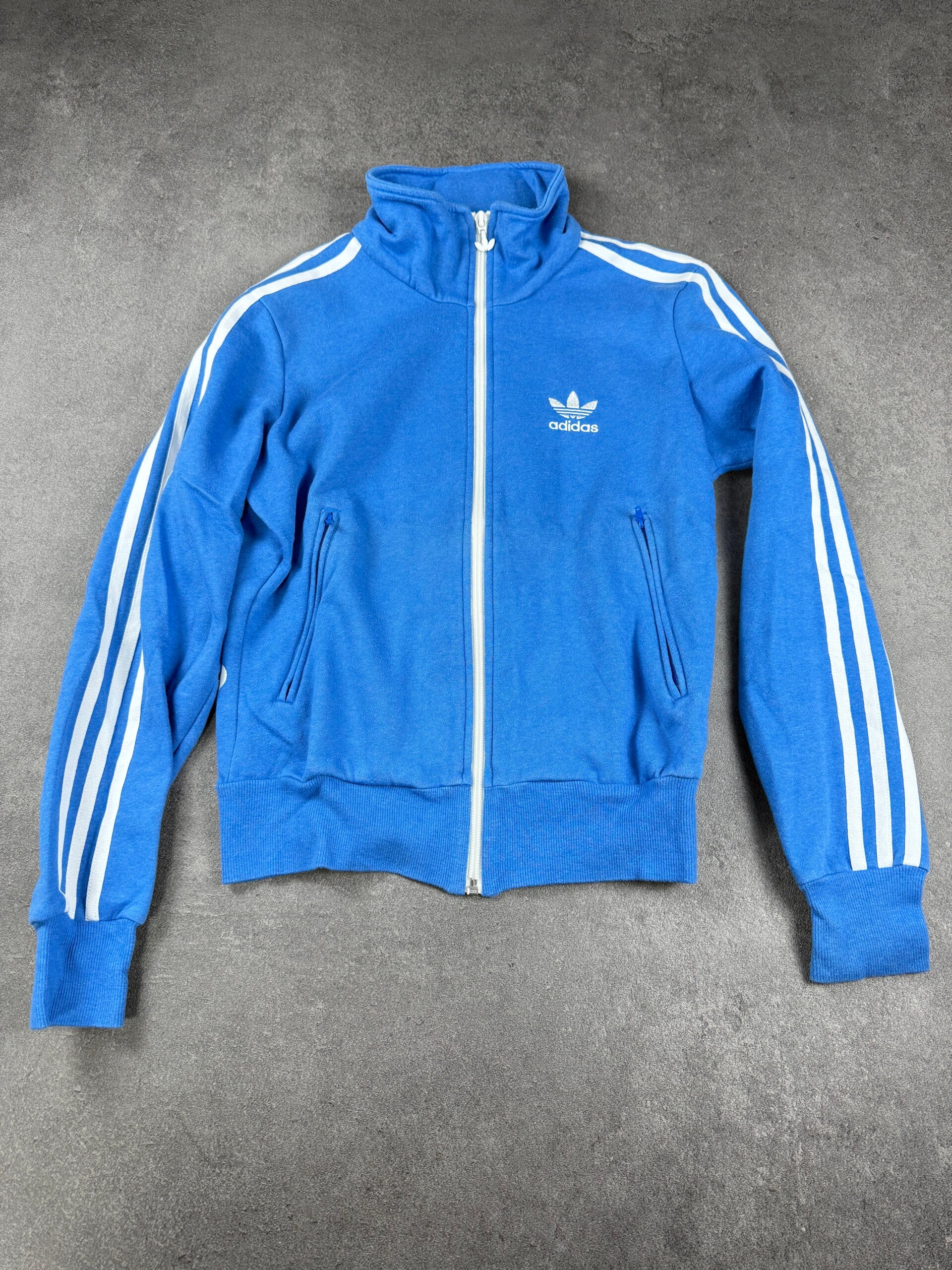 Adidas Originals Firebird Fleece Track Top – Blau / Weiß – Damen 34 – 2013