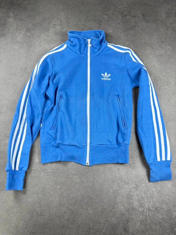 Adidas Originals Firebird Fleece Track Top – Blau / Weiß – Damen 34 – 2013