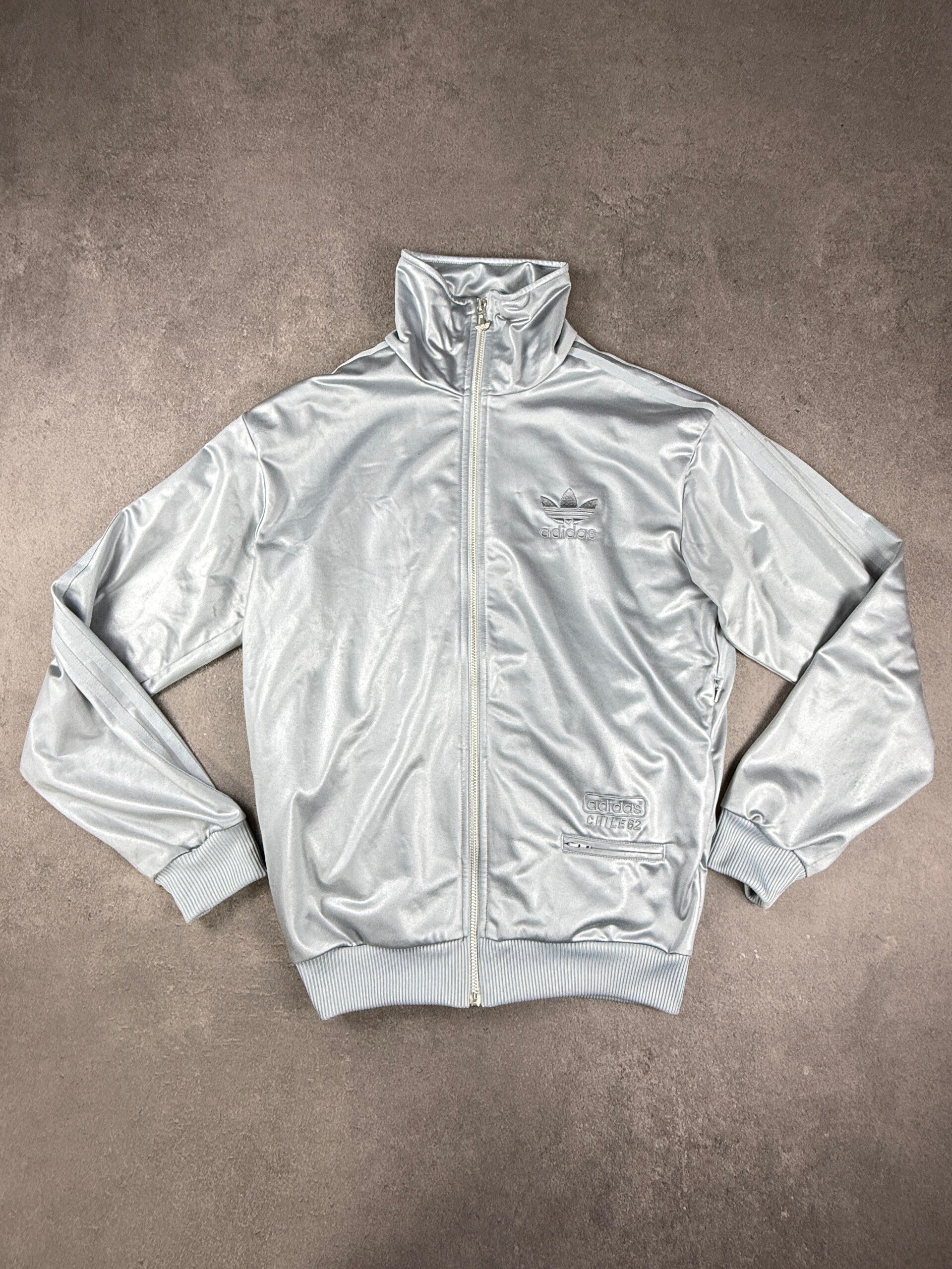 Adidas Originals Chile 62 Track Jacket – Metallic Silber – Größe S – 2008