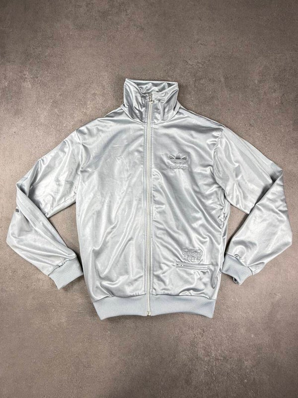 Adidas Originals Chile 62 Track Jacket – Metallic Silber – Größe S – 2008