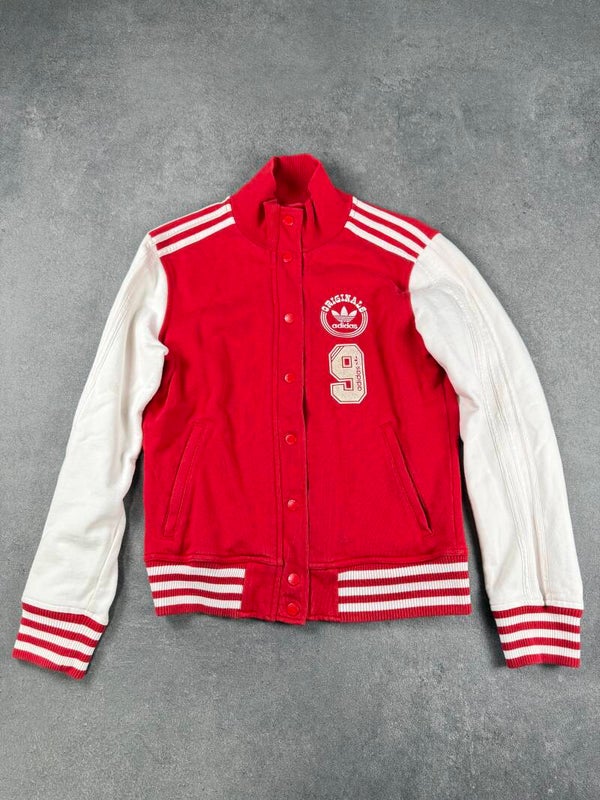 Adidas Originals College Varsity Sweat Jacket – Rot / Weiß – Gr. 40 – 2011