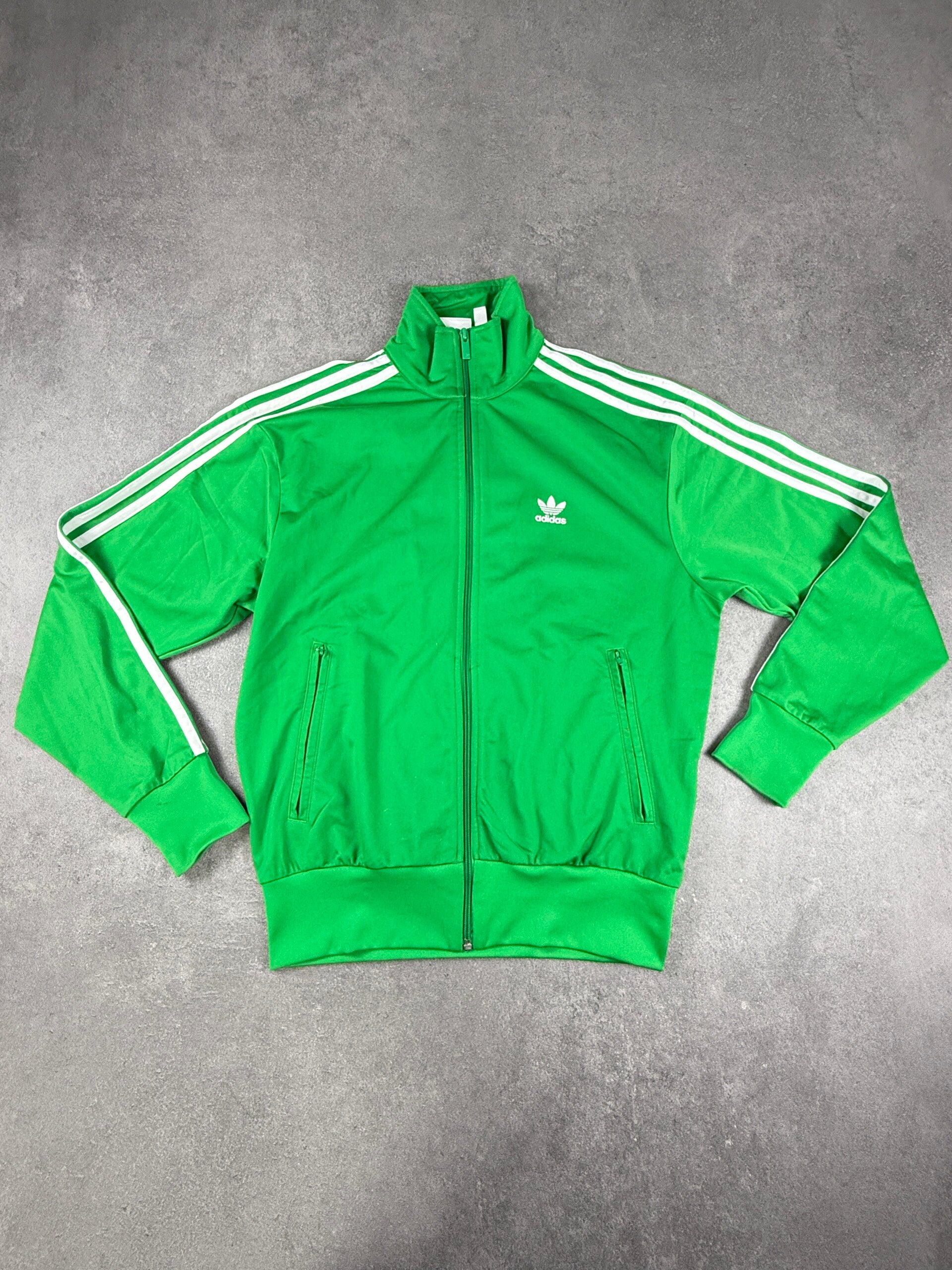 Adidas Firebird Track Top grün weiß Trefoil Größe S 2023
