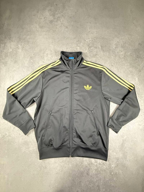 Adidas Firebird Track Top schwarz/gelb Trefoil Größe L 2011