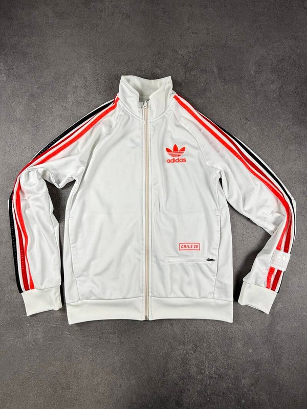 Adidas Chile 20 Track Top weiß/orange/schwarz Größe S 2021