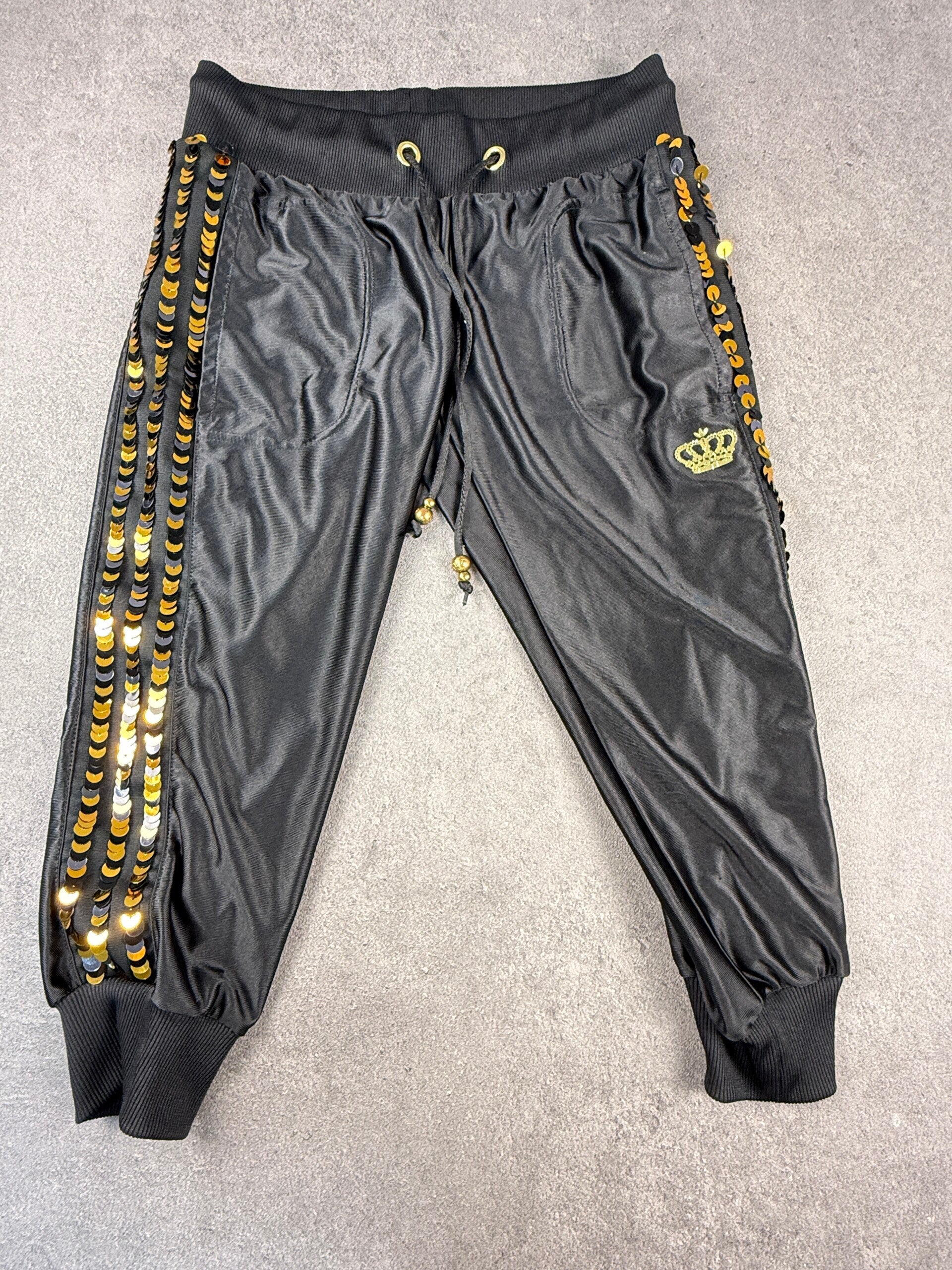 Adidas Originals x Missy Elliott Respect M.E. Track Pants – Schwarz / Gold – Damen 38 – 2010