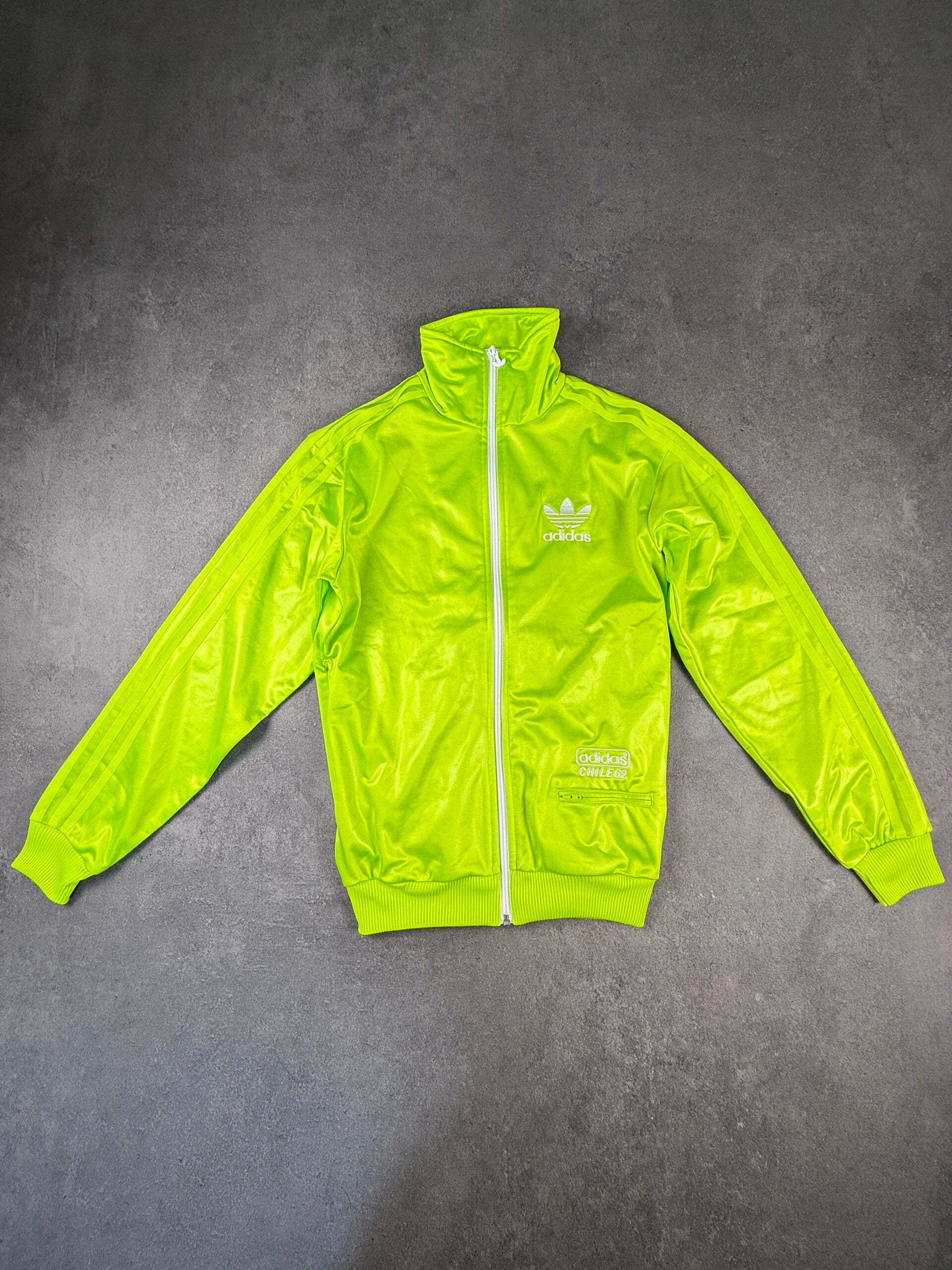 Adidas Originals Chile 62 Track Jacket – Neon Grün / Weiß – XS – 2011
