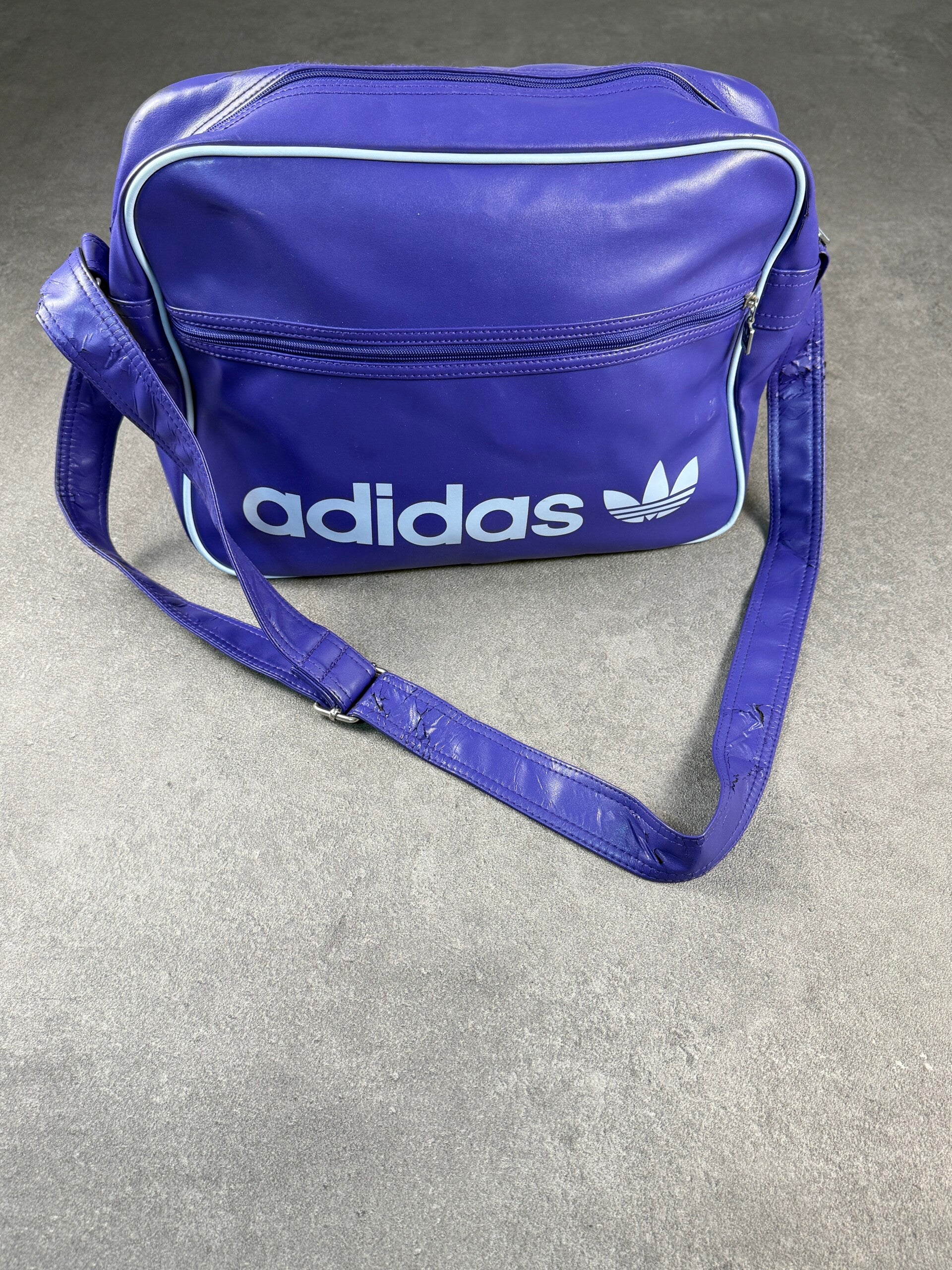 Adidas Originals Adicolor Airline Bag / Airliner Bag Lila / Flieder mit hellblauem Piping One Size (ca. 2010)
