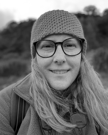 black and white photo of karen