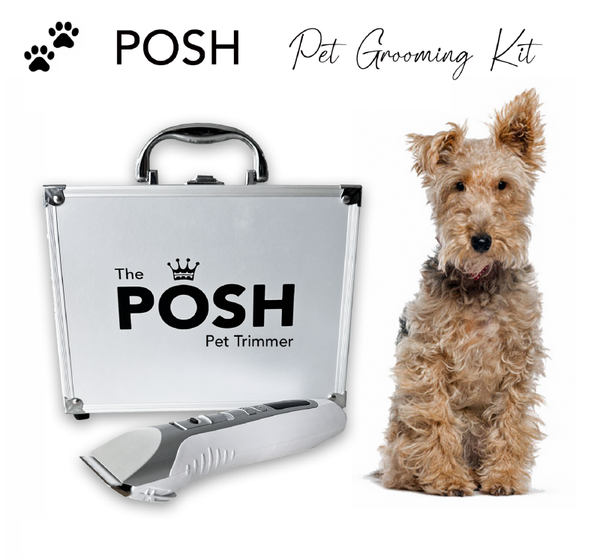 POSH Pet Grooming Kit: Professional Dog Clipper — Low Noise for nervous dogs