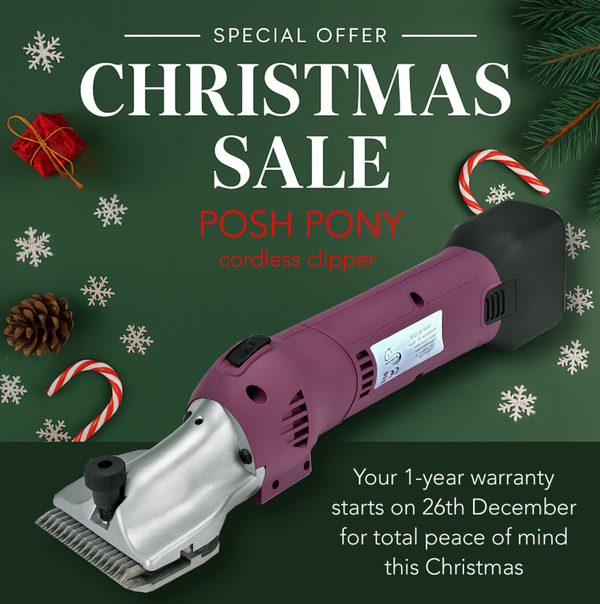 POSH PONY Cordless Brushless Motor Horse Clipper for smooth professional clipping