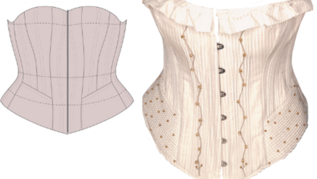 Historically inspired corset with a modern fit.