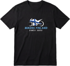 Bikers Finland - t-paita logo kahdella rivillä