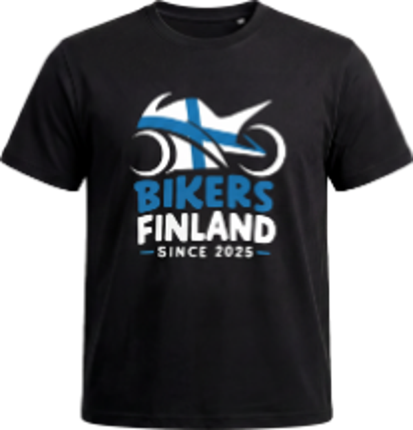 Bikers Finland - t-paita logo kolmella rivillä