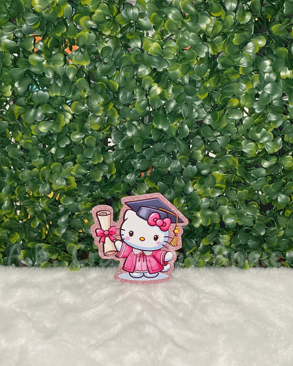 Graduation Toppers - Pink Hello Kitty