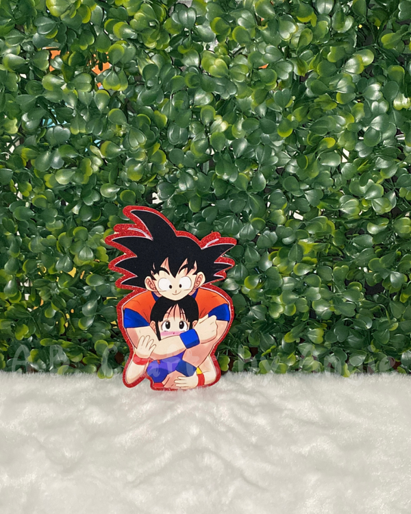 Flower Bouquet Toppers - Goku couple