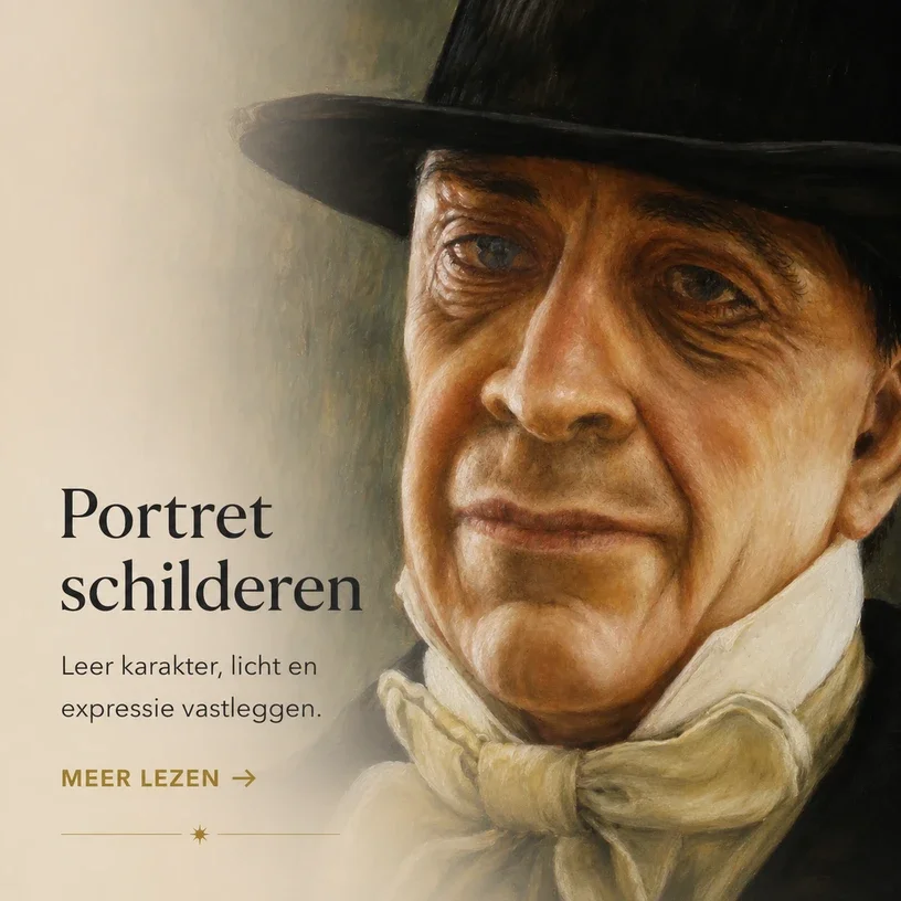 Portret schilderen Margreet Blaas