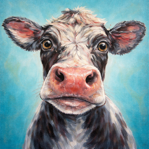 Cow Art Tile – Decorative Ceramic Animal Tile | Margreet Blaas