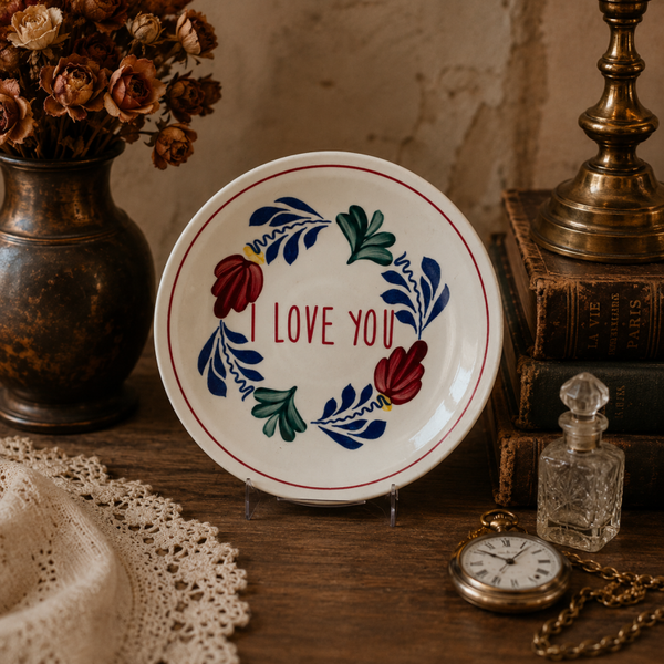 I love you | vintage quote plate