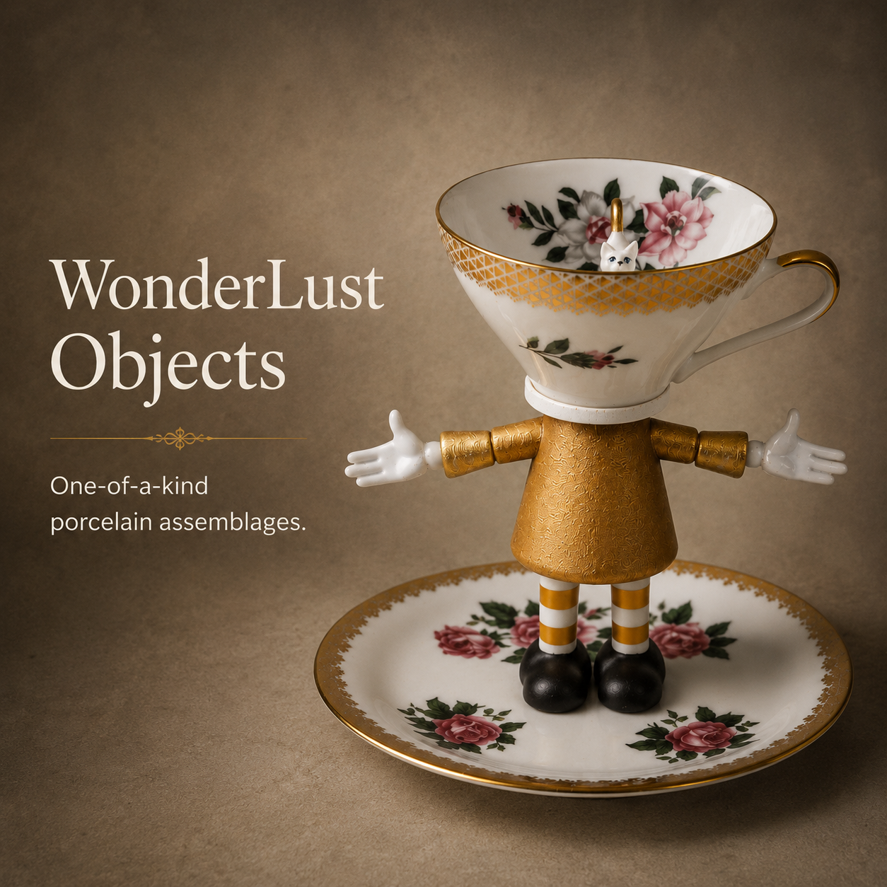 WonderLust Objects by Margreet Blaas | Porcelain Assemblage Art