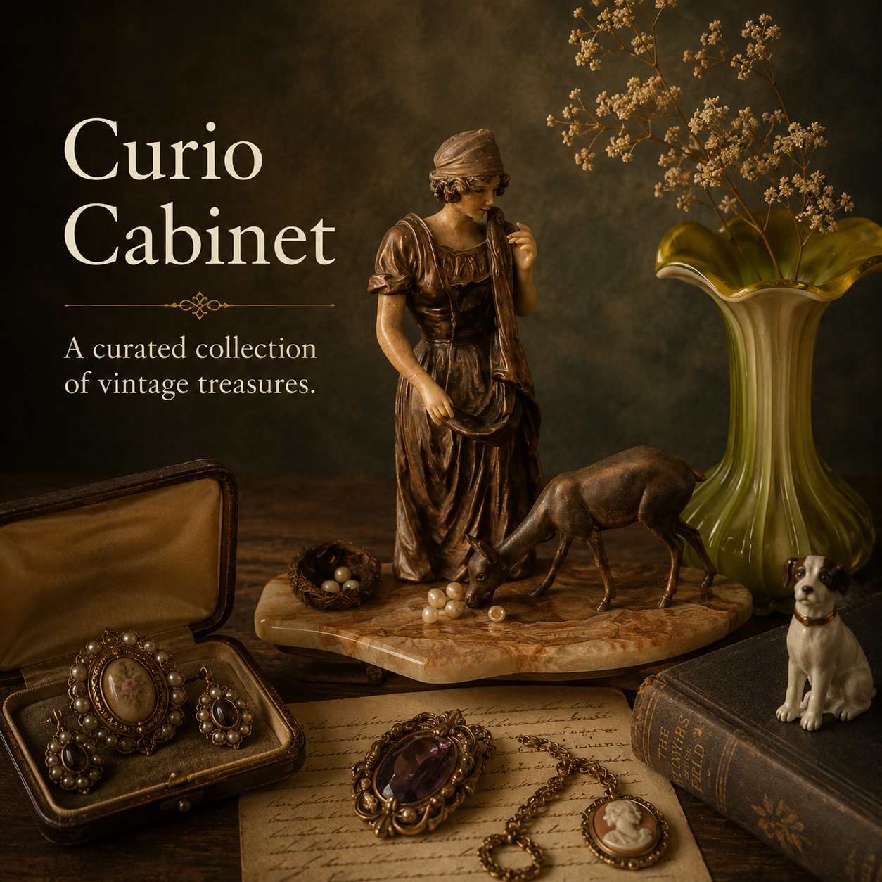 Curio Cabinet by Margreet Blaas | Vintage Treasures & Antique Finds