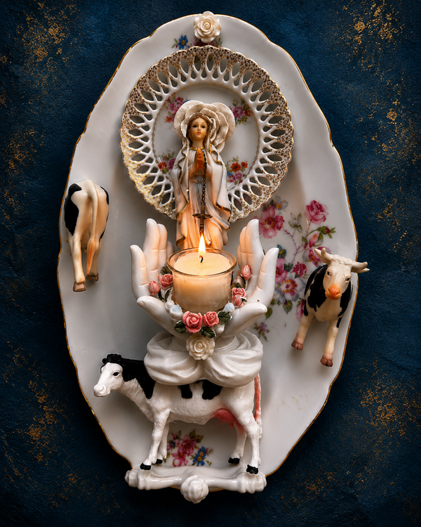 Milk & Miracles | One-of-a-Kind Vintage Porcelain Assemblage
