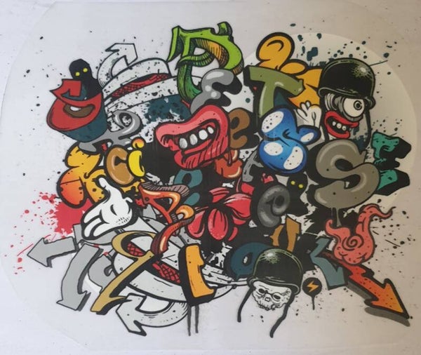 Graffiti plaatje gekke design