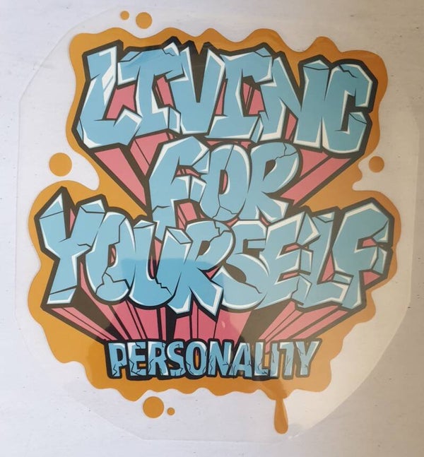 Graffiti plaatje leuke texst