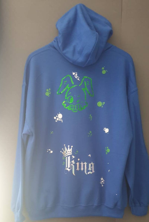 Hoody man blauw fashion