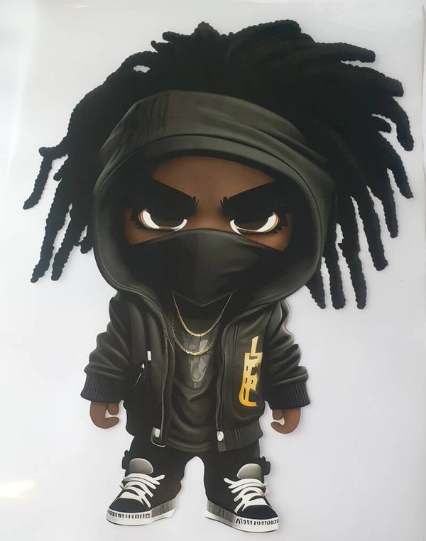 Amerikaanse  ganster boy rasta ninja