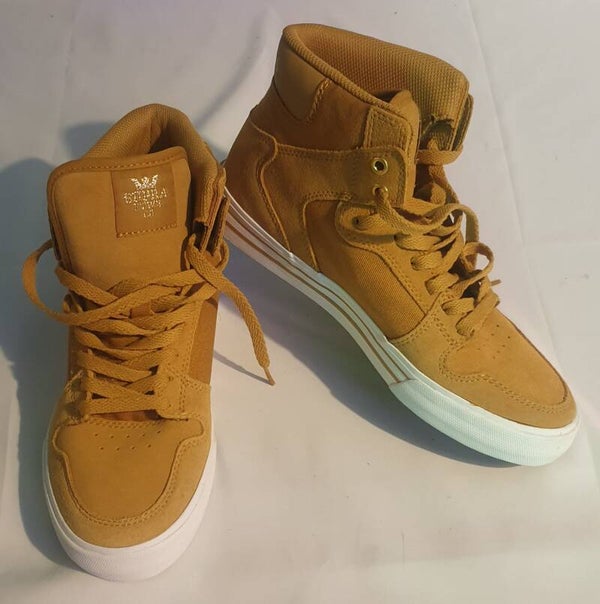 supra vaider bruin (amber goud wit )