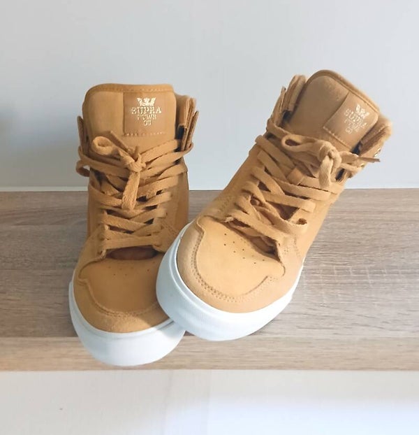 supra vaider bruin (amber goud wit )