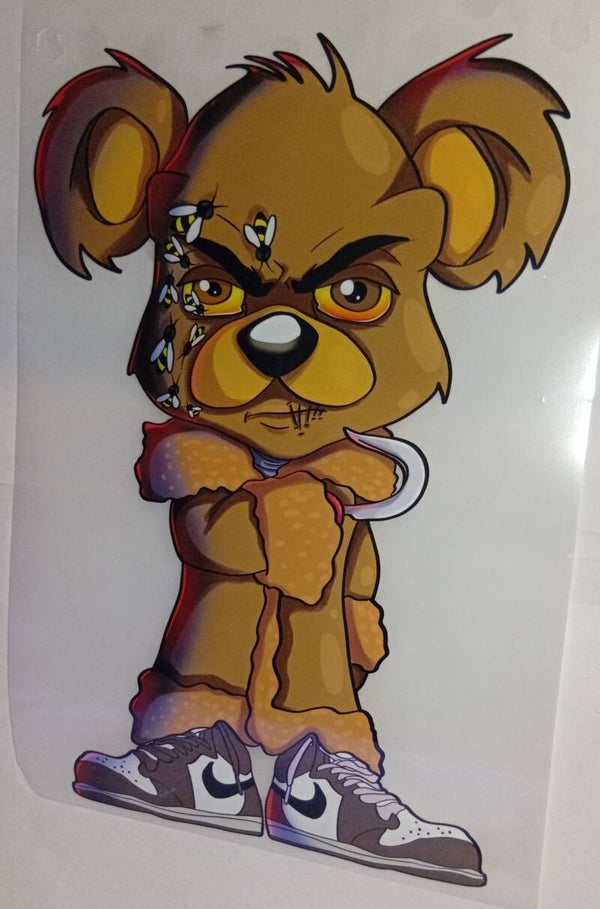 teddybeer met bijen