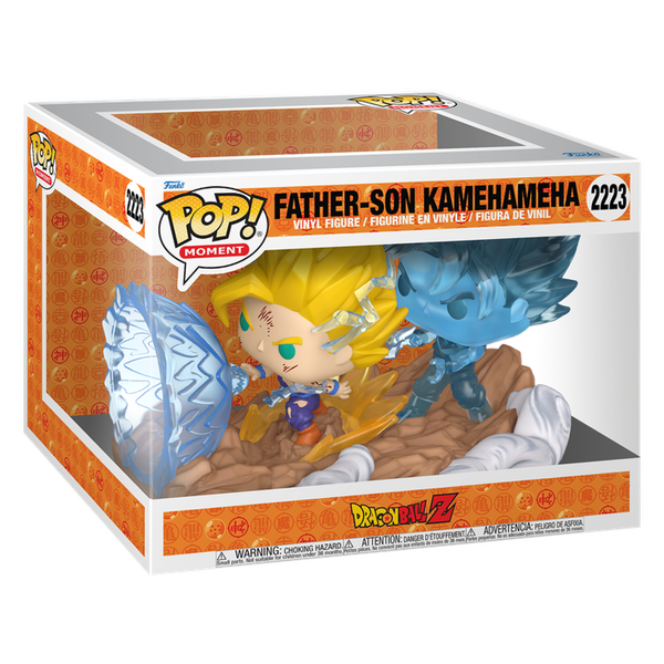 PREORDINE DRAGON BALL Z BUILD-A-SCENE 2026 - POP FUNKO MOVIE MOMENT VINYL FIGURE 2223 FATHER-SON KAMEHAMEHA