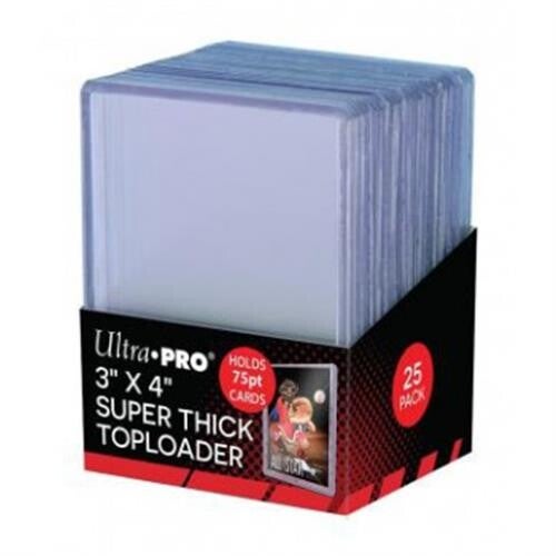 25 TOPLOADER 3" X 4" - THICK 75PT