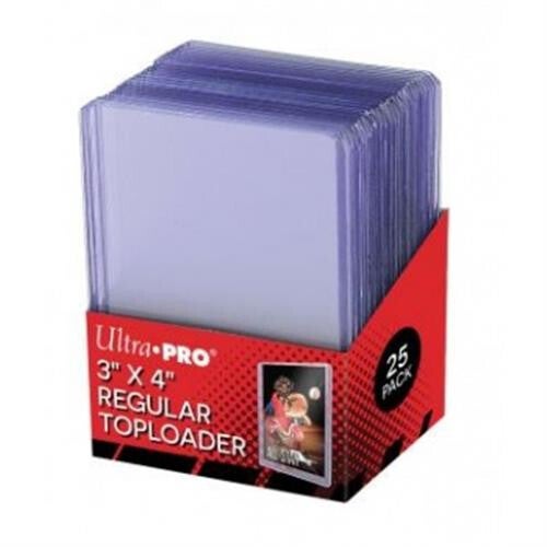 25 TOPLOADER 3" X 4" - CLEAR REGULAR