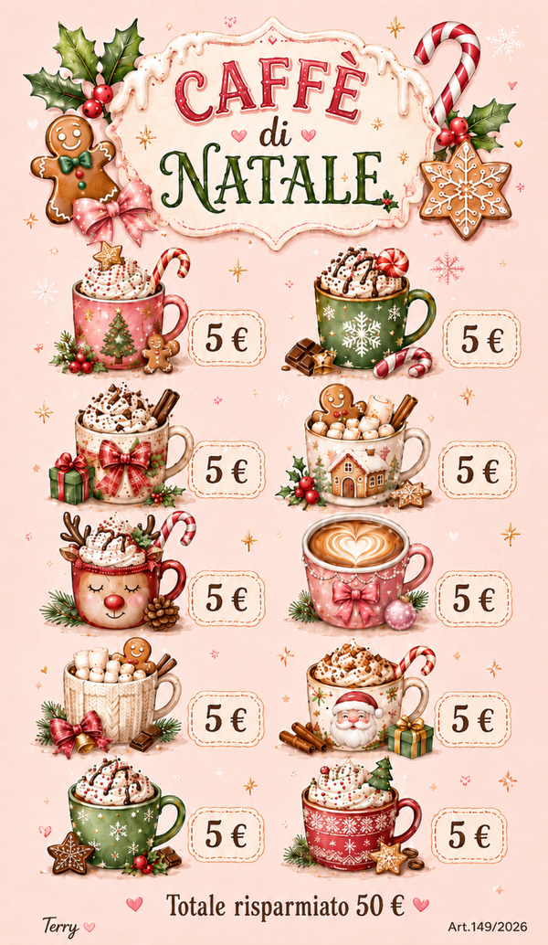 POCKET - CAFFE' DI NATALE - TOT. 50 EURO