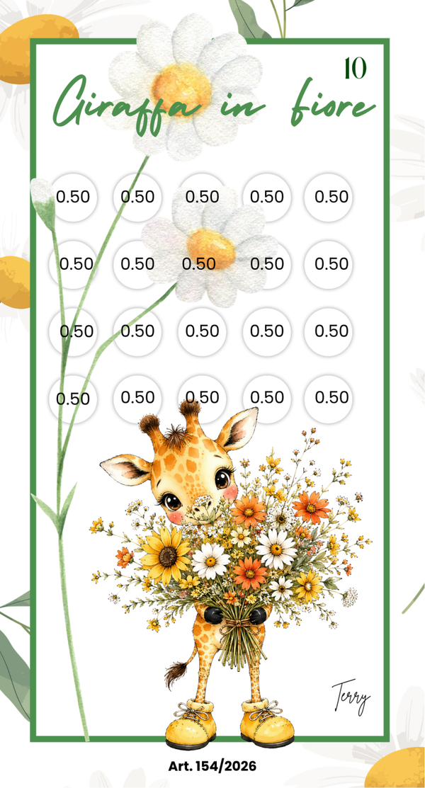 POCKET - GIRAFFA IN FIORE