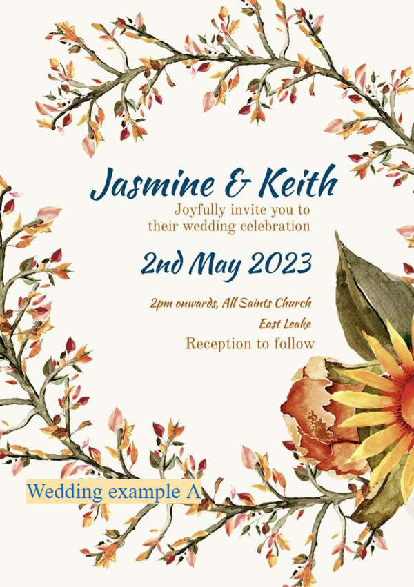 Editable cards and invitations (Digital download: PDF blank template/editable word doc)