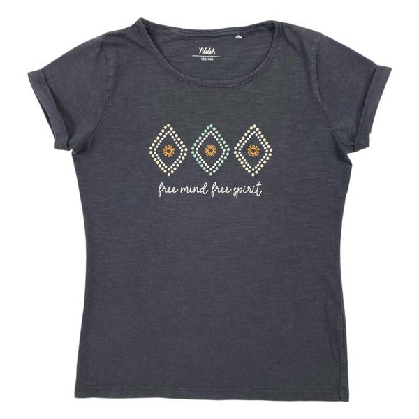 T-Shirt "free mind free spirit" - Größe 134/140