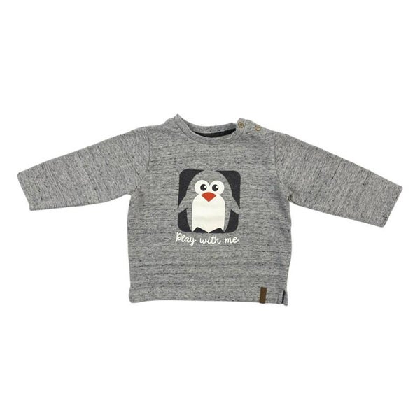 Sweatshirt / Pullover mit Pinguin-Motiv - Größe 92