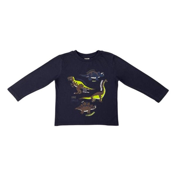 Langarmshirt mit Dinosaurier-Motiv - Größe 92