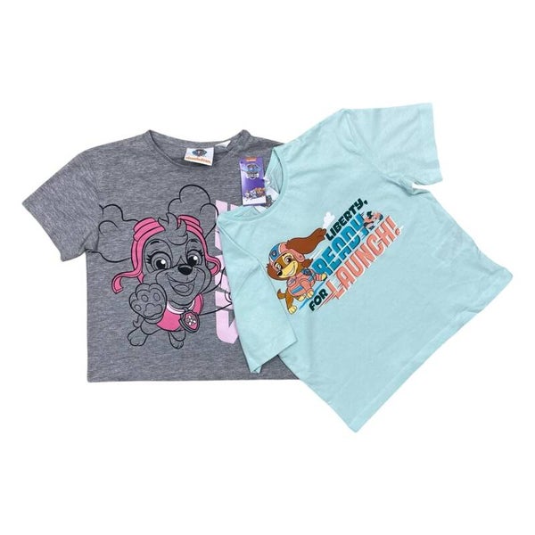 2er Set Paw Patrol T-Shirts - Größe 122/128
