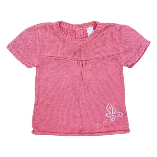 Kurzärmeliges Strickshirt - Größe 92