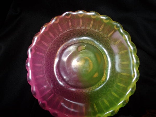 grote schaal voor fruit of snack geel/roze