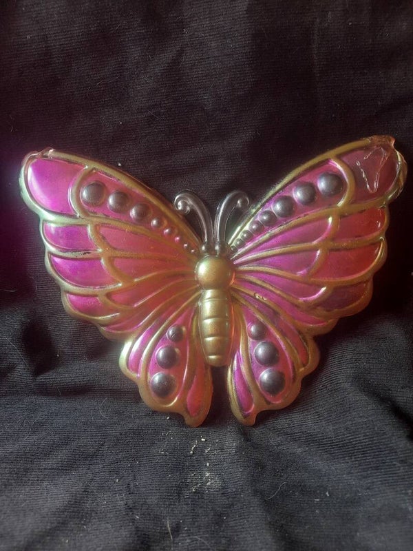 magenta goud vlinder,