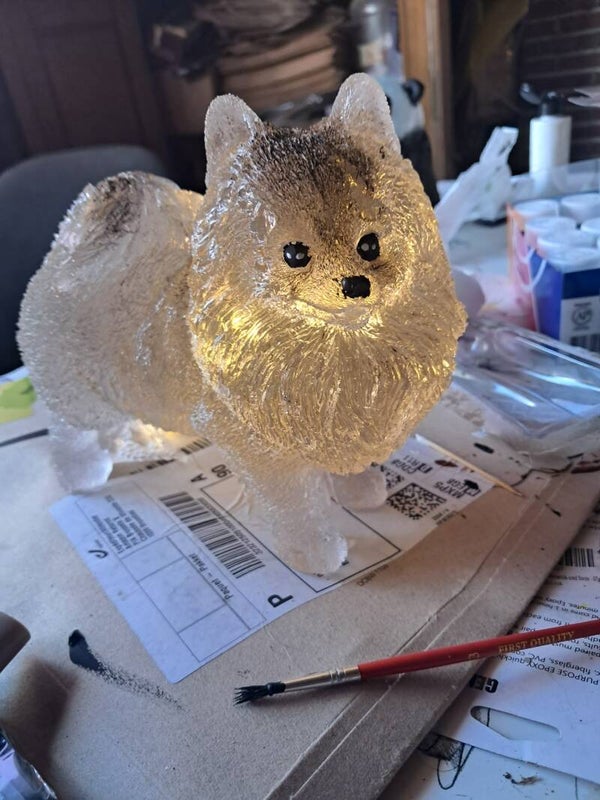 lampje pomeriaan hondje lichtbruin/beige