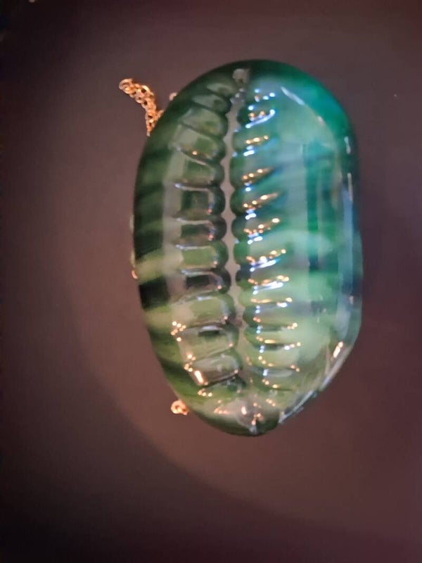 schelp handtas groen