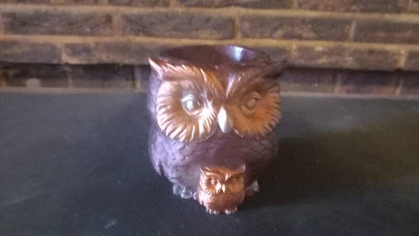 uiltjes bloempot  brons/goud